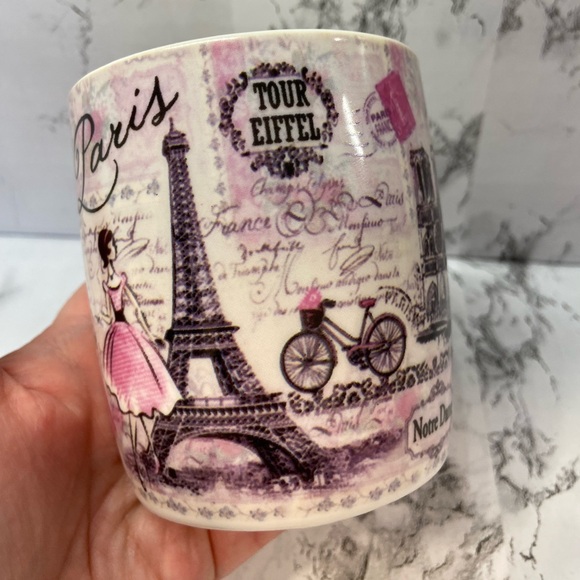 Paris-France Mug Pink Cute, Coffee Mug - Picture 4 of 8